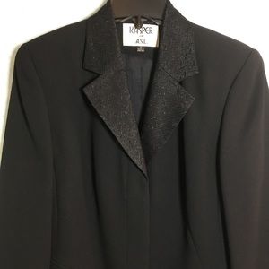 Vintage Kasper for ASL embellished black blazer